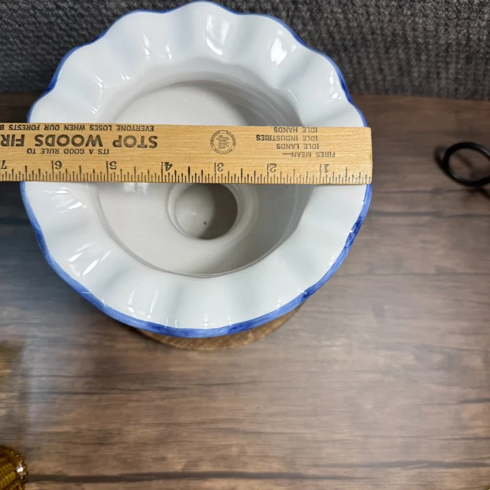 MCM Ceramic Pedestal Vase 6